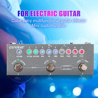 cuvave rechargeable multi effects pedal delay chorus phaser reverb effect pedal guitar accessories cube baby guitar pedal
