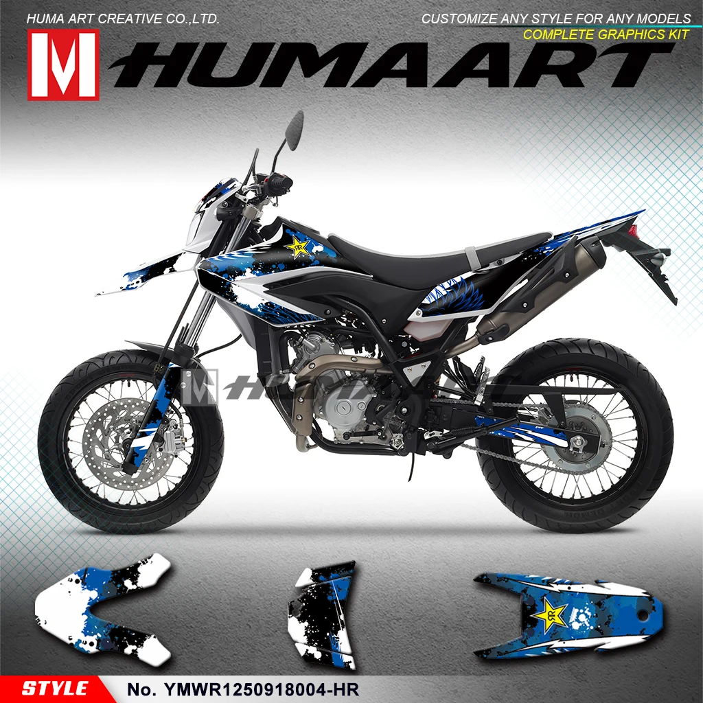

HUMAART MX Decals Custom Vinyl Stickers for WR125R WR125X WR125SM 2009 2010 2011 2012 2013 2014 2015 2016 2017 2018