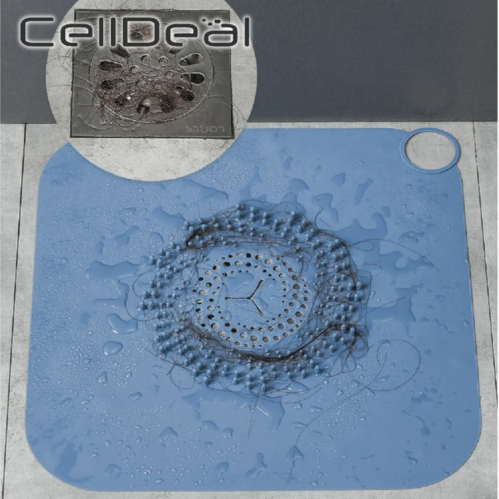 

Floor Drain Cover Anti Clogging Silicone Filter Screen Household Floor Drain Pad for Kitchen Bathroom Sink Bathroom Accessories