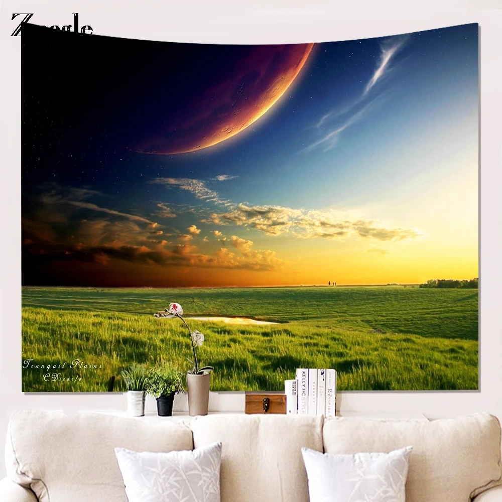 Гобелен Zeegle с изображением ночного звездного неба красивым зрением Настенное