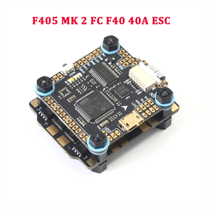 F405 MK2 F40 ESC Diatone MAMBA F405 Mini MK2/F722/F722S Betaflight Полетный контроллер и F40 40A/F25 50A бесщеточный ESC для радиоуправляемого дрона запчасти - Цвет: F405 MK2 F40 ESC