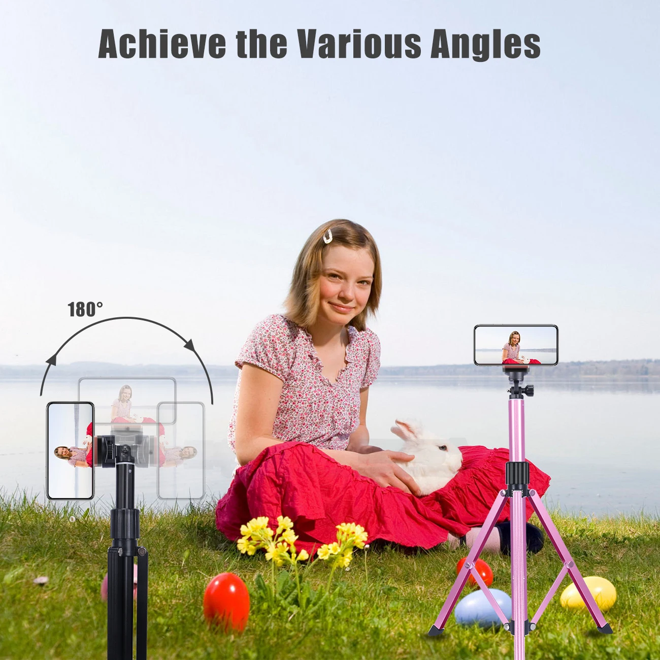 Портативный штатив для телефона 160 см селфи с держателем крепление Bluetooth и Gopro |