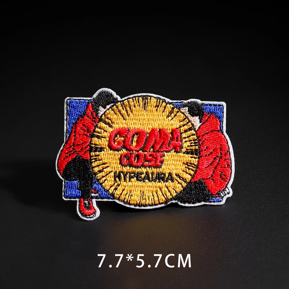 Специальный персонаж Акула Вышивка Патчи для одежды Аппликации утюгом письмо