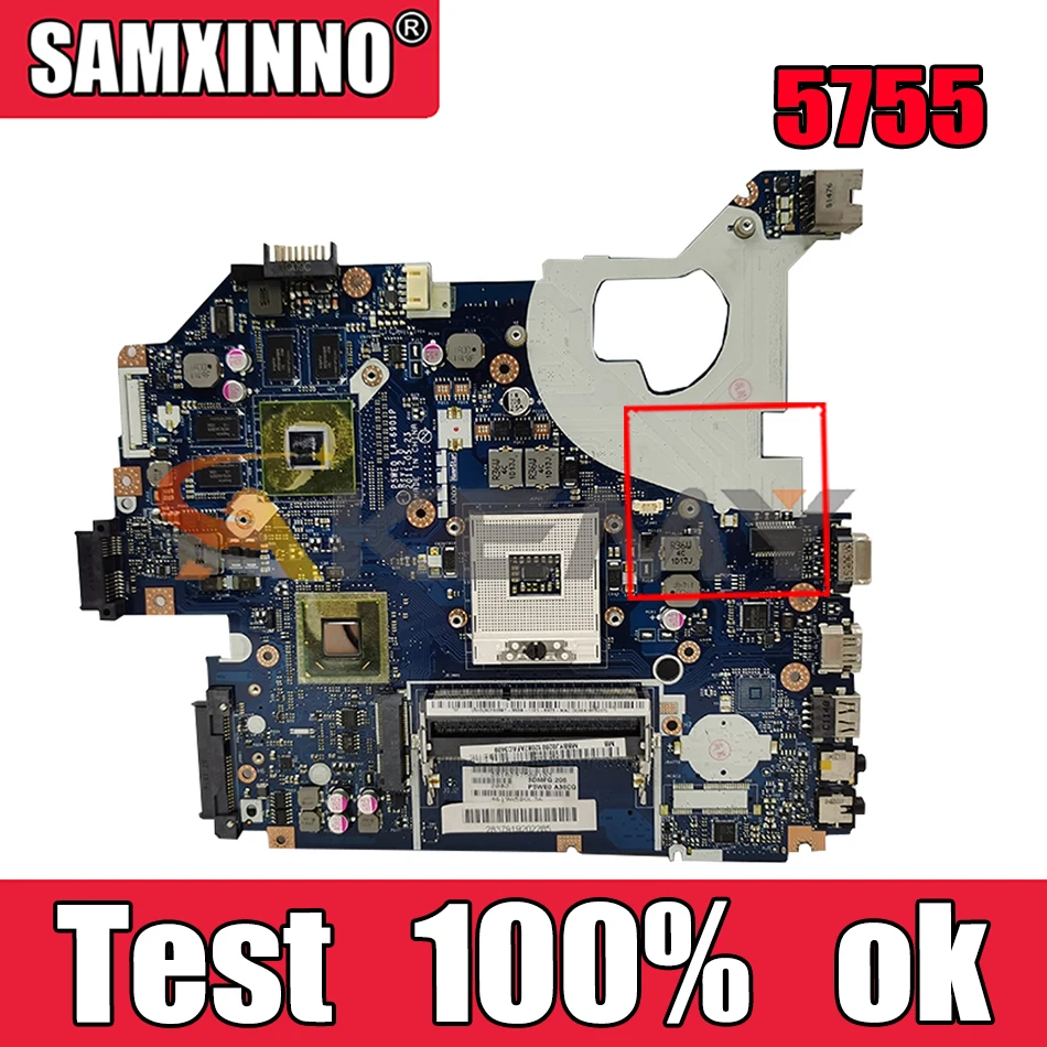 AKEMY материнская плата для ноутбука Acer Aspire 5750 г 5755 P5WE0 LA 6901P MBRCG02005 MB.RCG02.005 gt540m