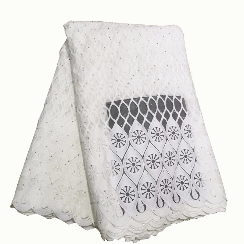Роскошная чистая белая черная африканская сетчатая кружевная ткань 2019 высокое
