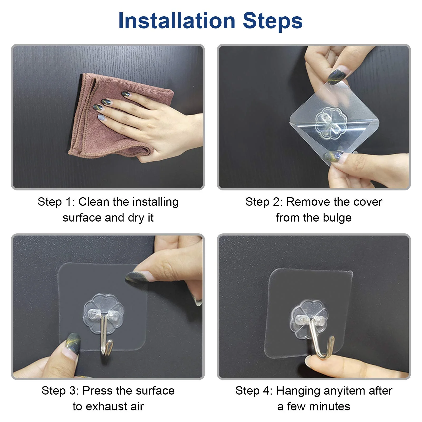 12/24/32Pcs Transparent Strong Self Adhesive Door Wall Hangers Hook Suction Heavy Load Rack Cup Sucker for Kitchen Bathroom | Дом и сад
