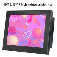17 10 12 15 inch industrial lcd display computer monitor for tablet vgadvi not touch screen embedded installation wall mounting