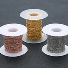 Цепочки из нержавеющей стали для мужчин и женщин, 10 ярдоврулон, 11, 522, 53 мм, серебристого цветазолотистогорозового золота, материалы для изготовления ювелирных изделий сделай сам