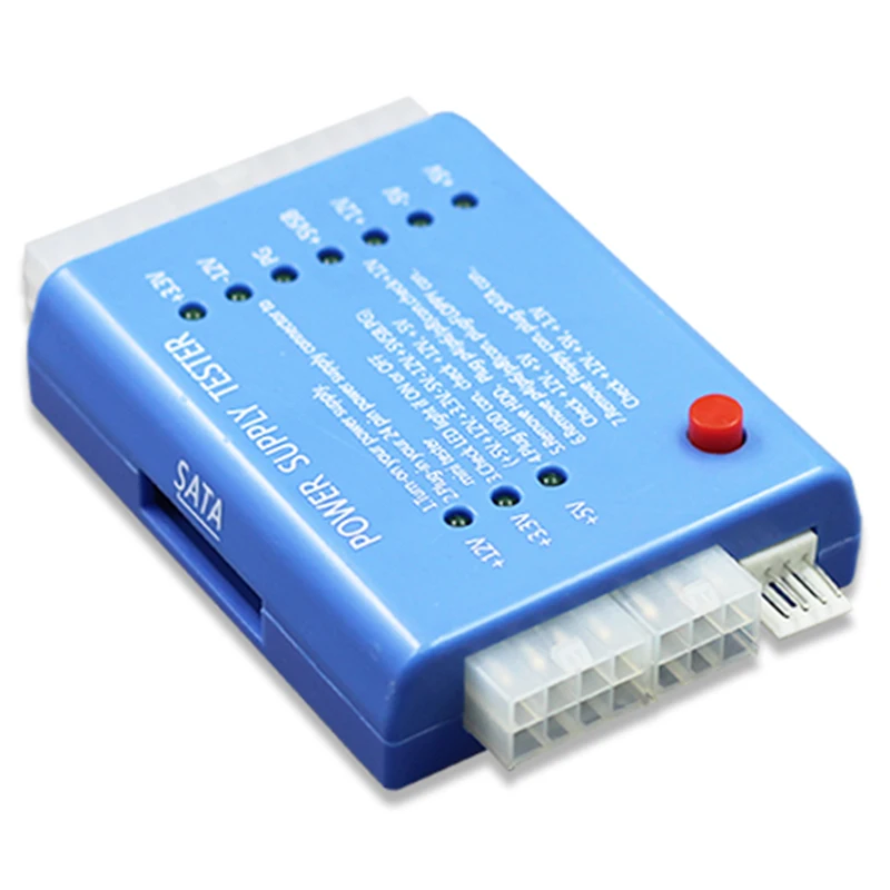 Тестер компьютерного блока питания с цифровым ЖК-дисплеем тестер ATX для