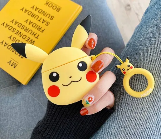 Airpods1/2 Щит сумка для наушников гелевый Чехол японский мультфильм Snorlax Покемон go Покемон, монстр покебол Пикачу