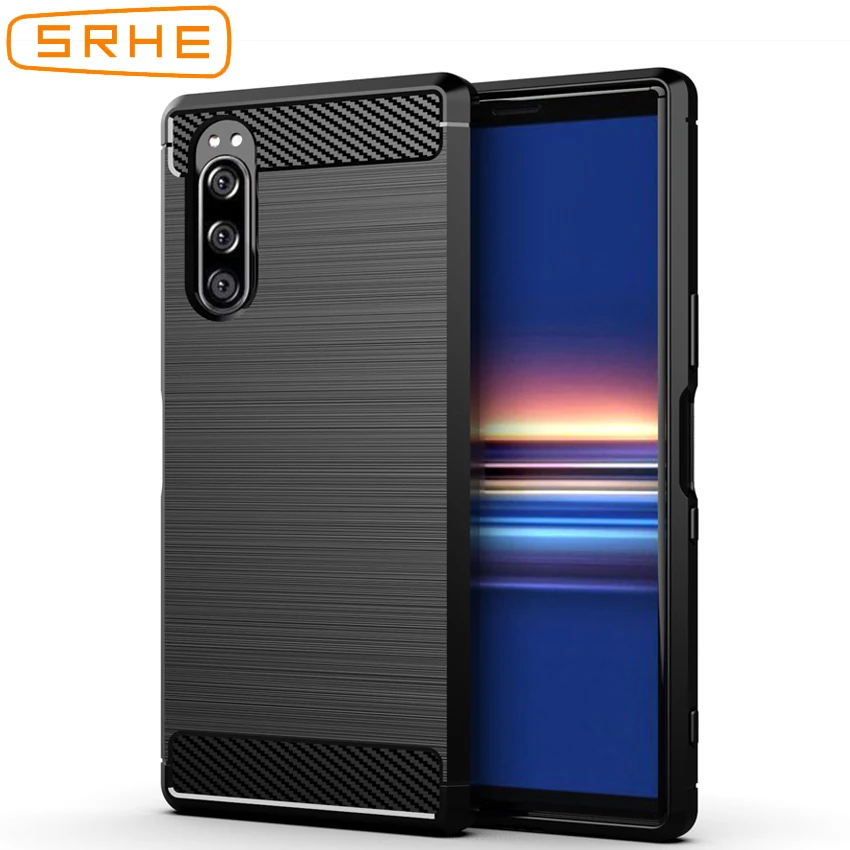 SRHE чехол для sony Xperia 5 Чехол Силиконовый прочный армированный из мягкого волокна