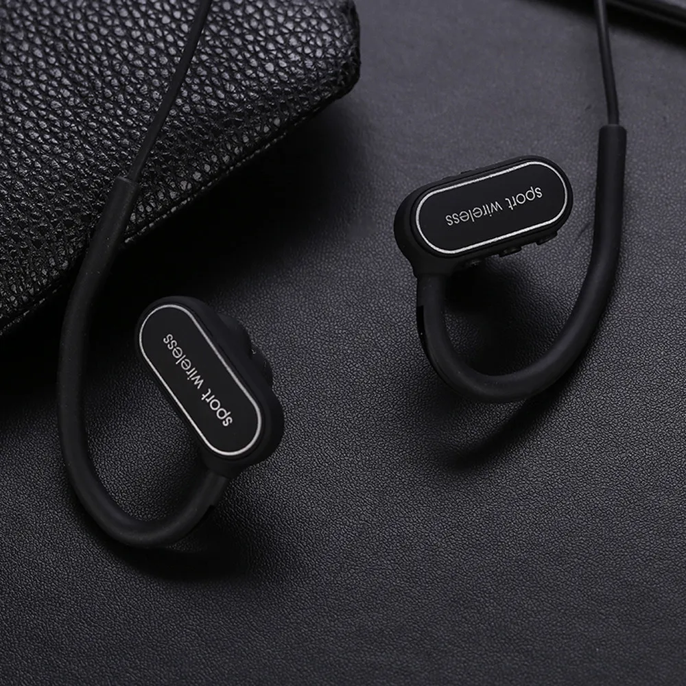 Беспроводные наушники Спортивные Bluetooth гарнитура с шейным ободом и микрофоном