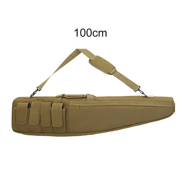 Tan 100cm 70 100 120 см охотничья сумка страйкбол военный снайперский Пистолет Чехол для переноски винтовки армейский боевой карабин наплечный рюкзак Охотничьи аксессуары - Цвет: Tan 100cm