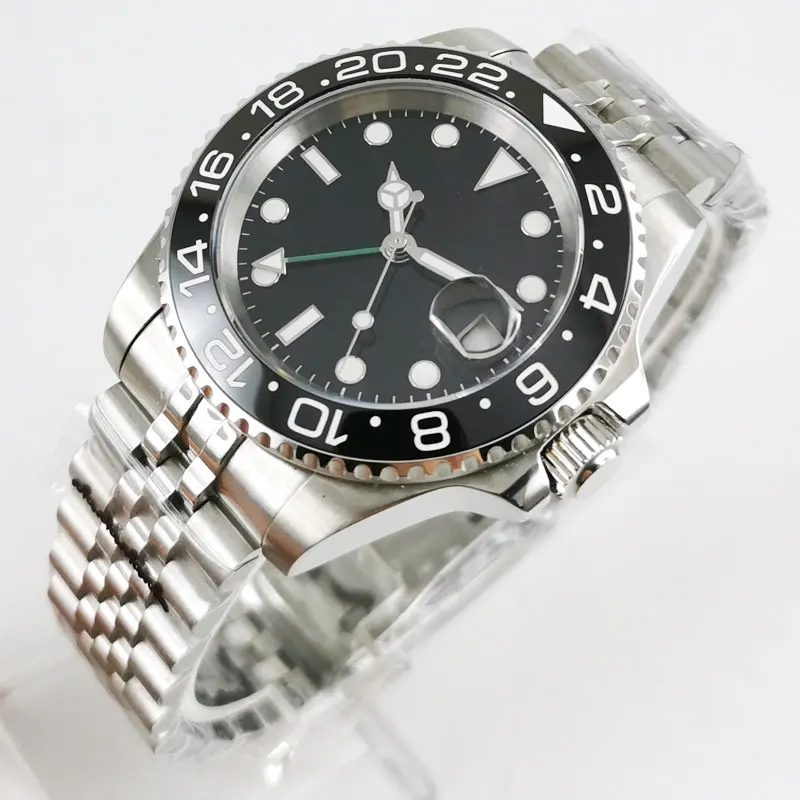 Мужские автоматические наручные часы 40 мм стерильный циферблат сапфировое