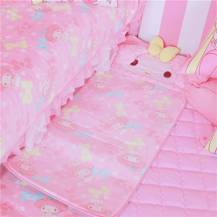 

kawaii My Melody Bay Window Cushion Children's room carpet Thicken Plush Sofa Cover Solid Decor Furniture Protector Sofa Towel