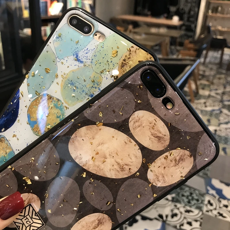 Чехол из мягкого силикона ТПУ для Apple iPhone 6 6s 7 8 Plus 11 Pro X XS XR Max блестящий золотой
