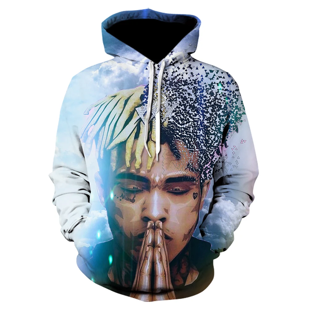 Новинка 2020 толстовки с 3D принтом Xxxtentacion для мальчиков/девочек модные и свитшоты в