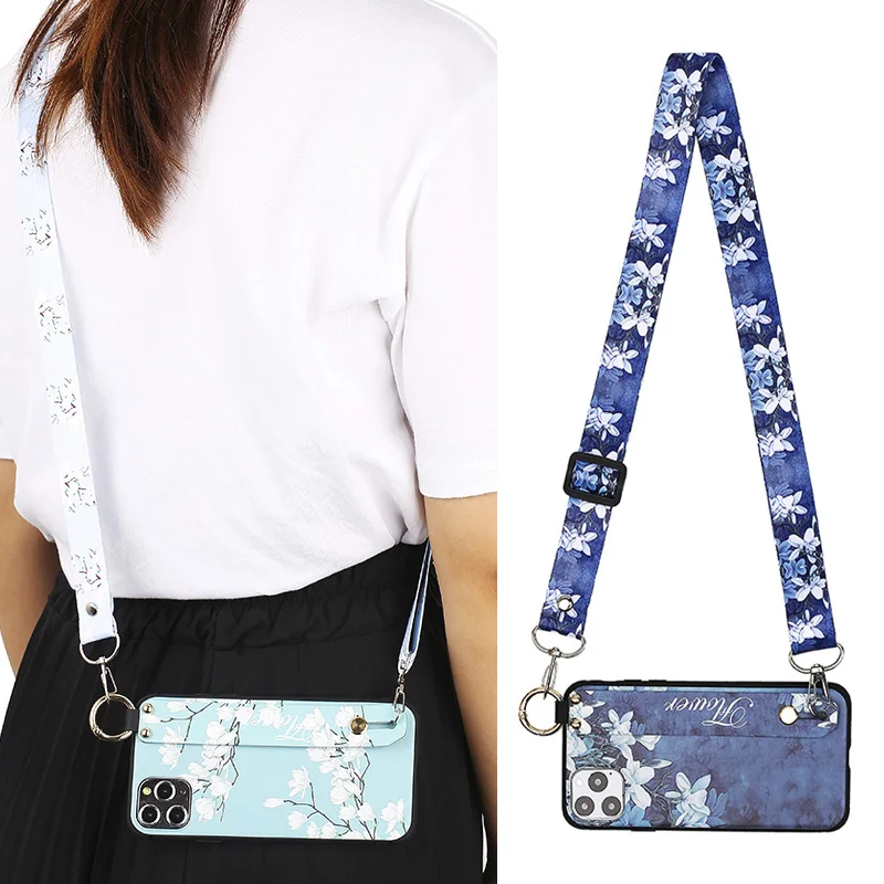 Чехол для Redmi Note 9 Модный чехол с цветами ремешком на запястье Xiaomi 9S Pro 8 7 5 5A 4X K30 Mi 9T