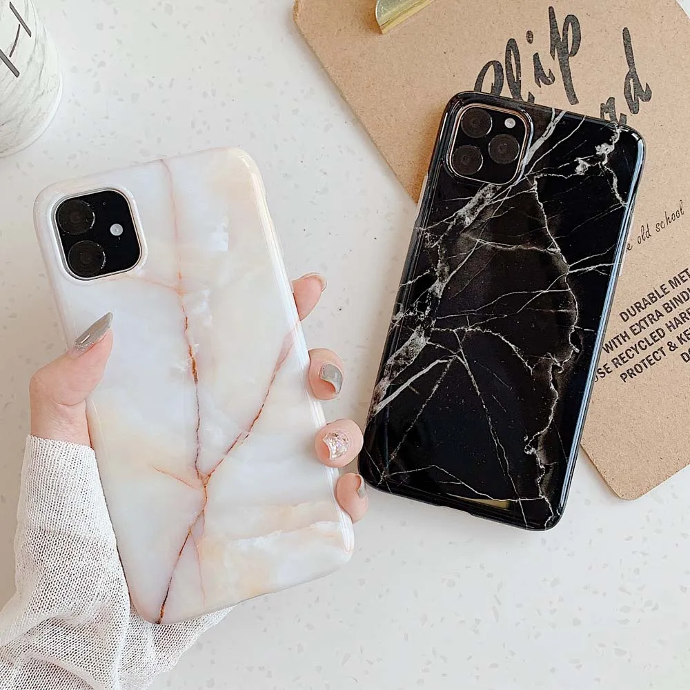 Роскошный мраморный силиконовый чехол для телефона iphone 11Pro XS Max X XR 7 8 6 6S Plus Чехол