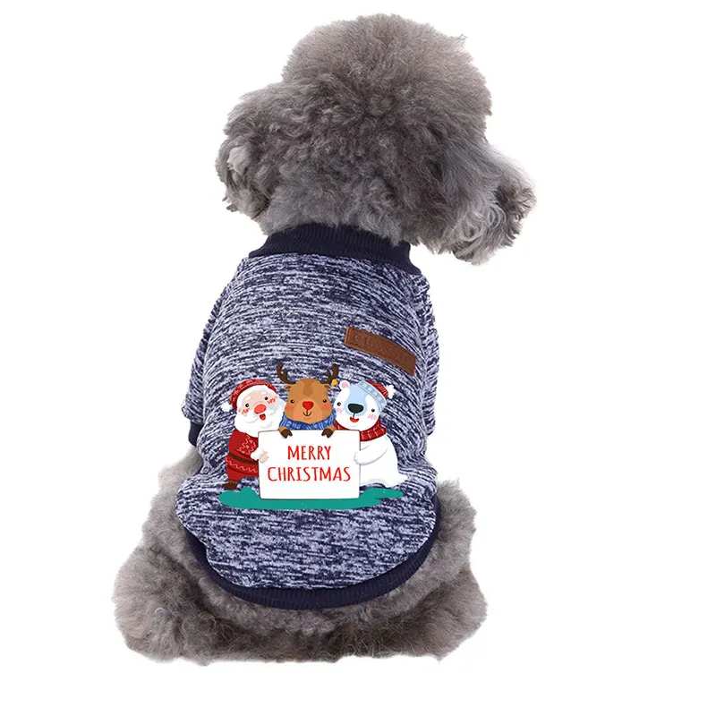 

New Warm Dog Xmas Sweater Clothing Cute Dog Sweatshirt Autumn Winter Sweater Dog Cat Fleece Clothes Costume Dog Knit Hoodies