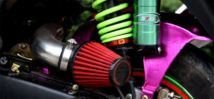 Бесплатная доставка Универсальный воздушный фильтр для мотоцикла 48 мм