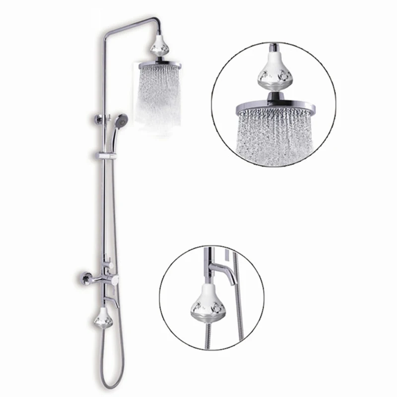 Фильтр для ванны и душа очиститель очистки чистой воды Удаление хлора из тяжелых