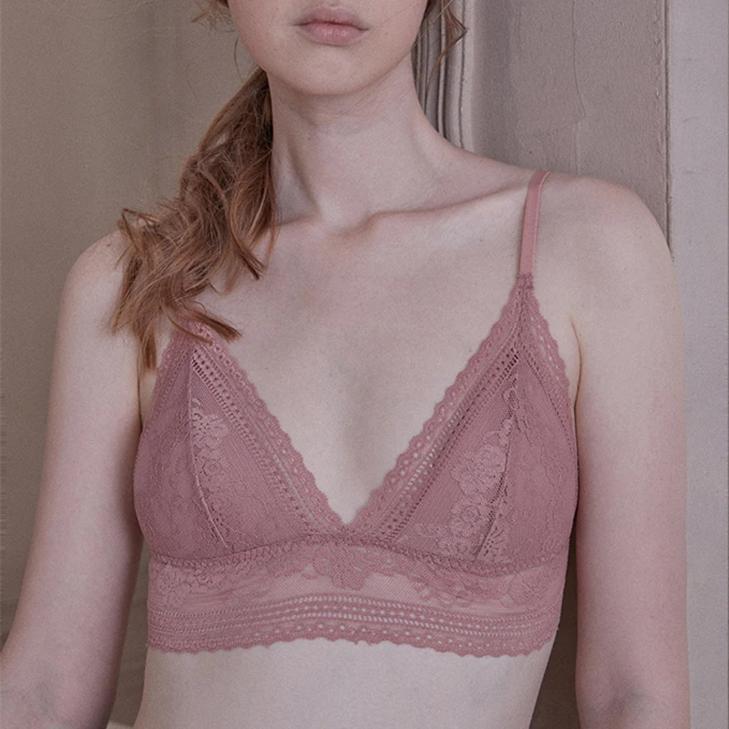 Сексуальный бюстгальтер женский кружевной пуш ап глубокий v образный вырез