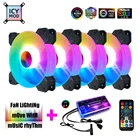 Кулер Coolmoon 12 см с RGB-подсветкой, 120 мм, 5 В