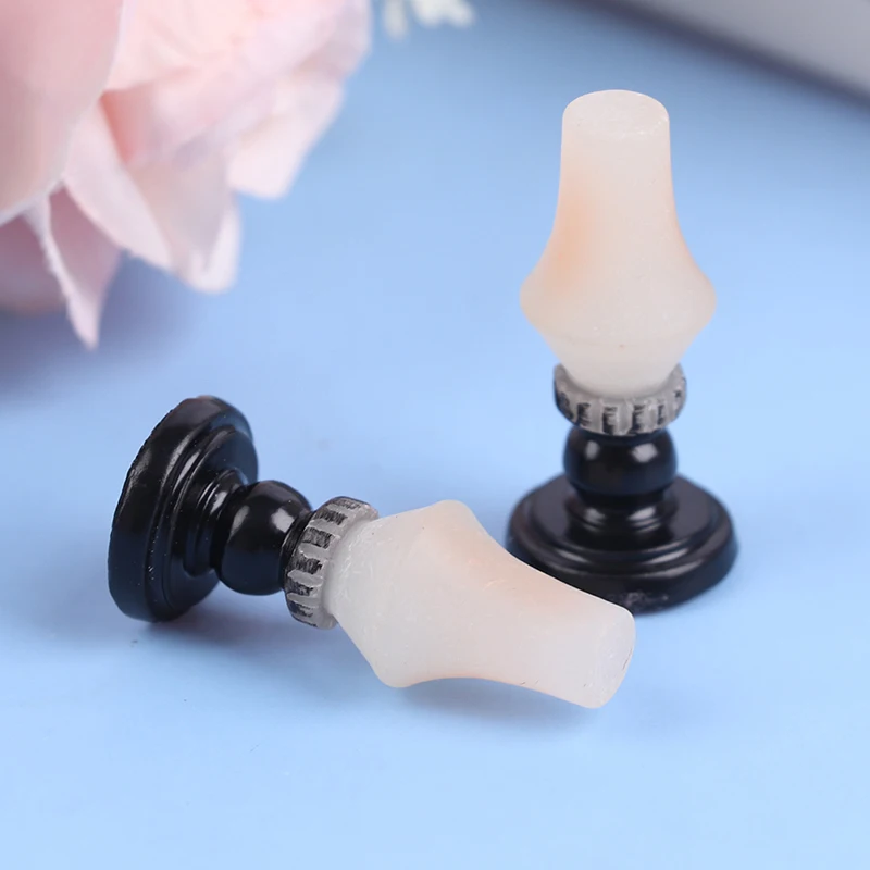 

1:12 Scale Dollhouse Miniature Candlesticks White Candles Doll House Accessories Furniture Toy