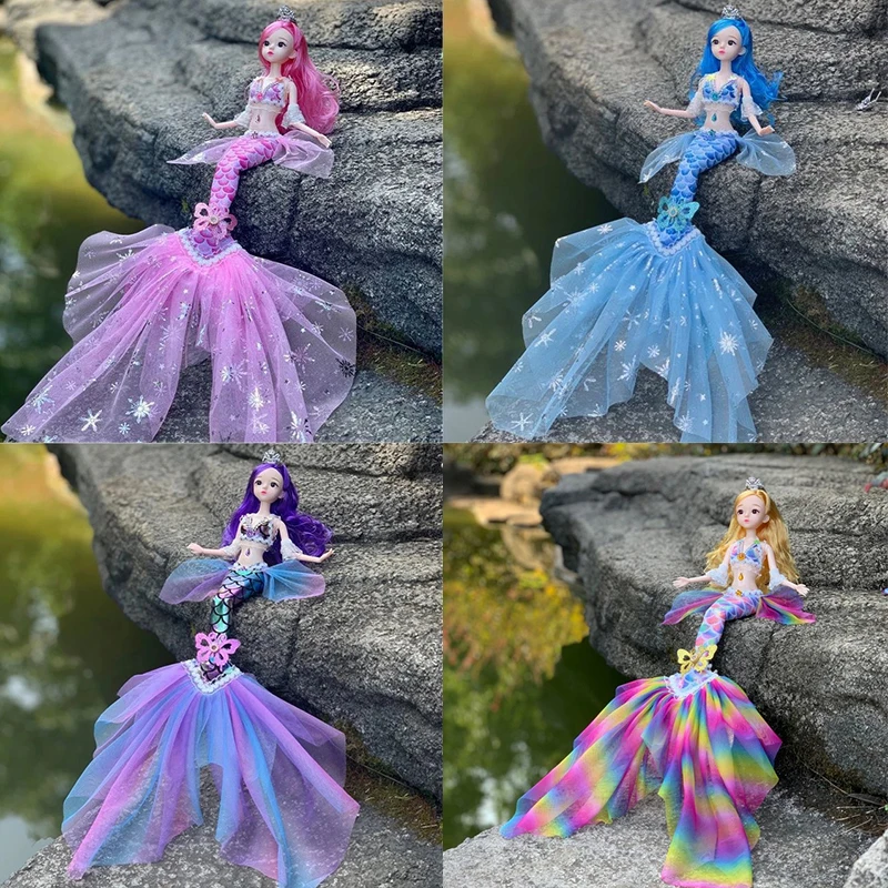 Кукла-Русалка шарнирная 45 см 13 шарниров