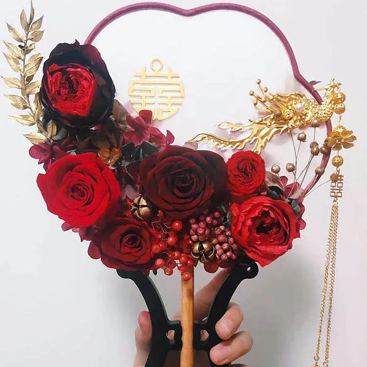 

Цветочный веер Yongsheng, рама для группы веера, Шелковый веер без рисунка, украшение для китайского дворца, сделай сам, свадебный подарочный бук...