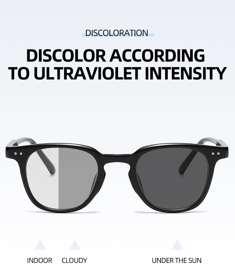 Солнцезащитные очки JackJad TR90 поляризационные фотохромные линзы с защитой от синих