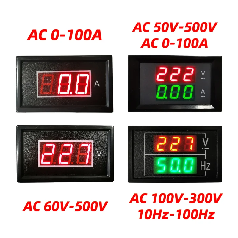 DL85 измеритель переменного тока светодиодный вольтметр амперметр двойной
