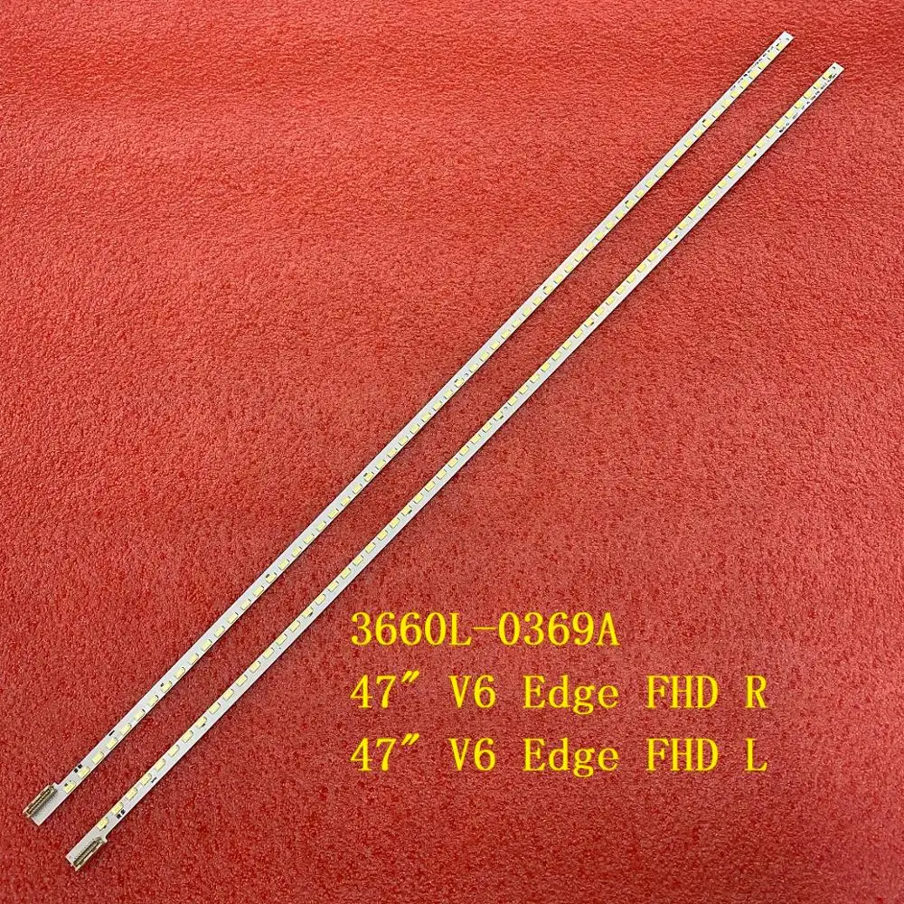 2 шт. светодиодной ленты для LG 47 V6 Edge FHD R L 47lw4500 47LW5300 47PFL7606H 47LW650T 47LW450U 47LV5500 3660L-0369A 6920L-0089B 0089A on.
