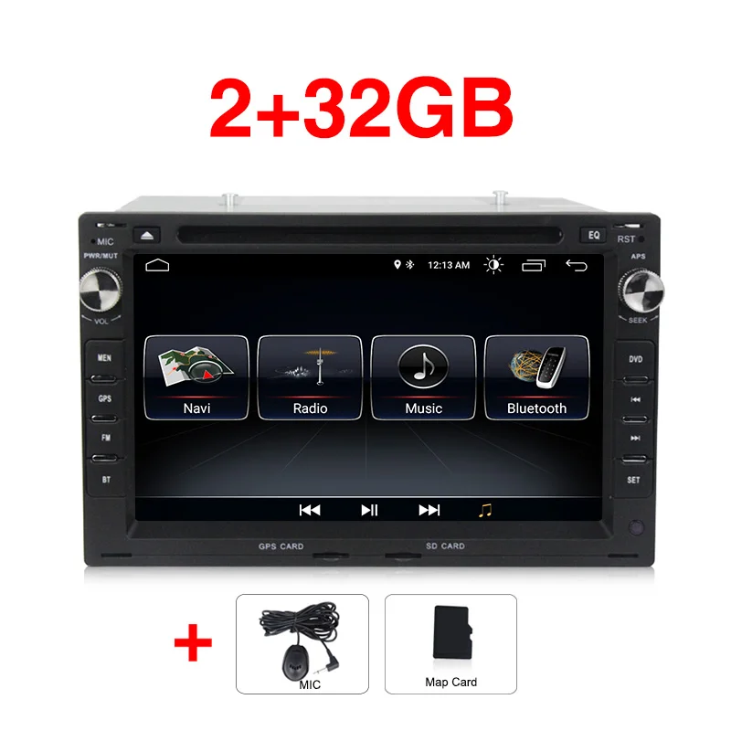 Android 9 сенсорный экран 2din 7 дюймов стерео dvd gps Navi авторадио для Volkswagen VW Passat/JETTA/Bora/Polo/GOLF CHICO/SHARAN - Цвет: 32G
