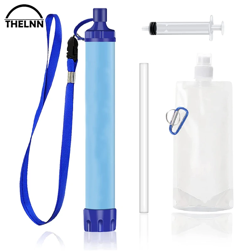 

Outdoor Portable Personal Water Filter Camping Emergency Survival Equipment Tactical Gear Hiking Travel Hunting Fishing Outing