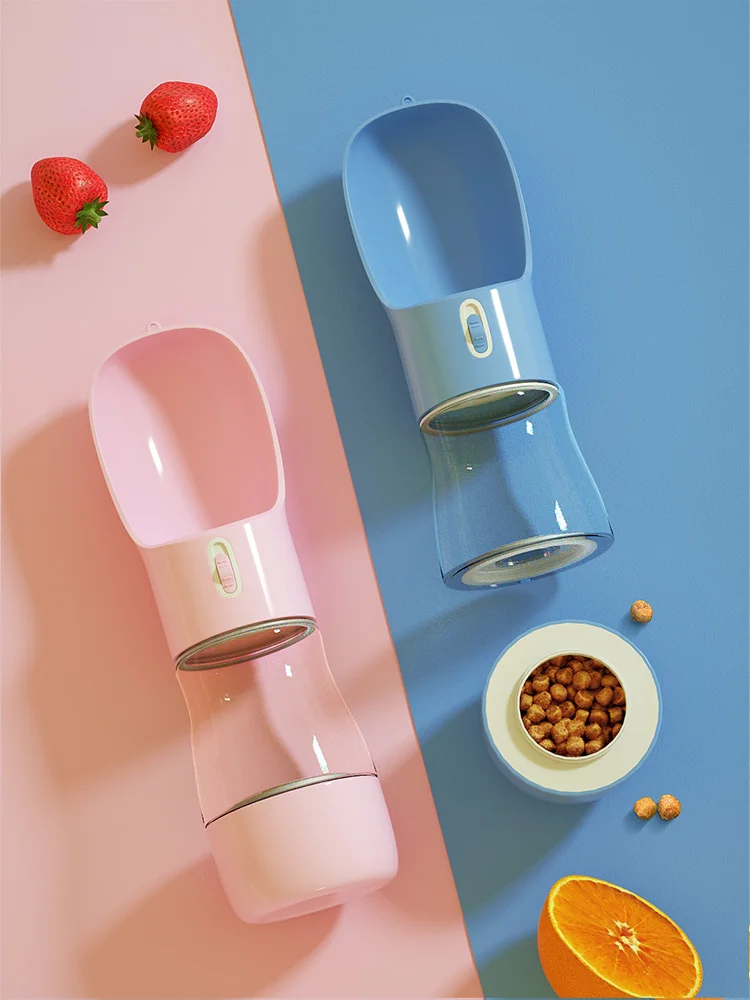 

Портативная собачья бутылка для воды для собак многофункциональная пищевая тренировка диспенсер для питьевой воды товары для домашних жив...