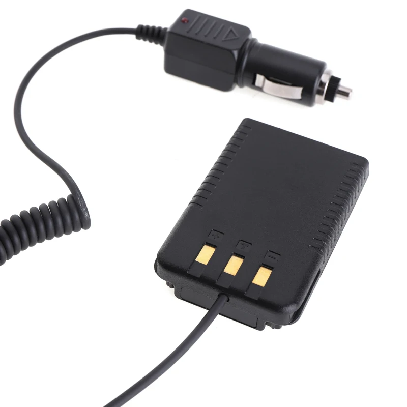 Tanie 12/24V Samochód ładowarka Eliminator Adapter Do Obsługi YAESU Ft4X Ft4Xr FT-4X FT-4XR SBR-28 Radio Akcesoria Walkie Talkie