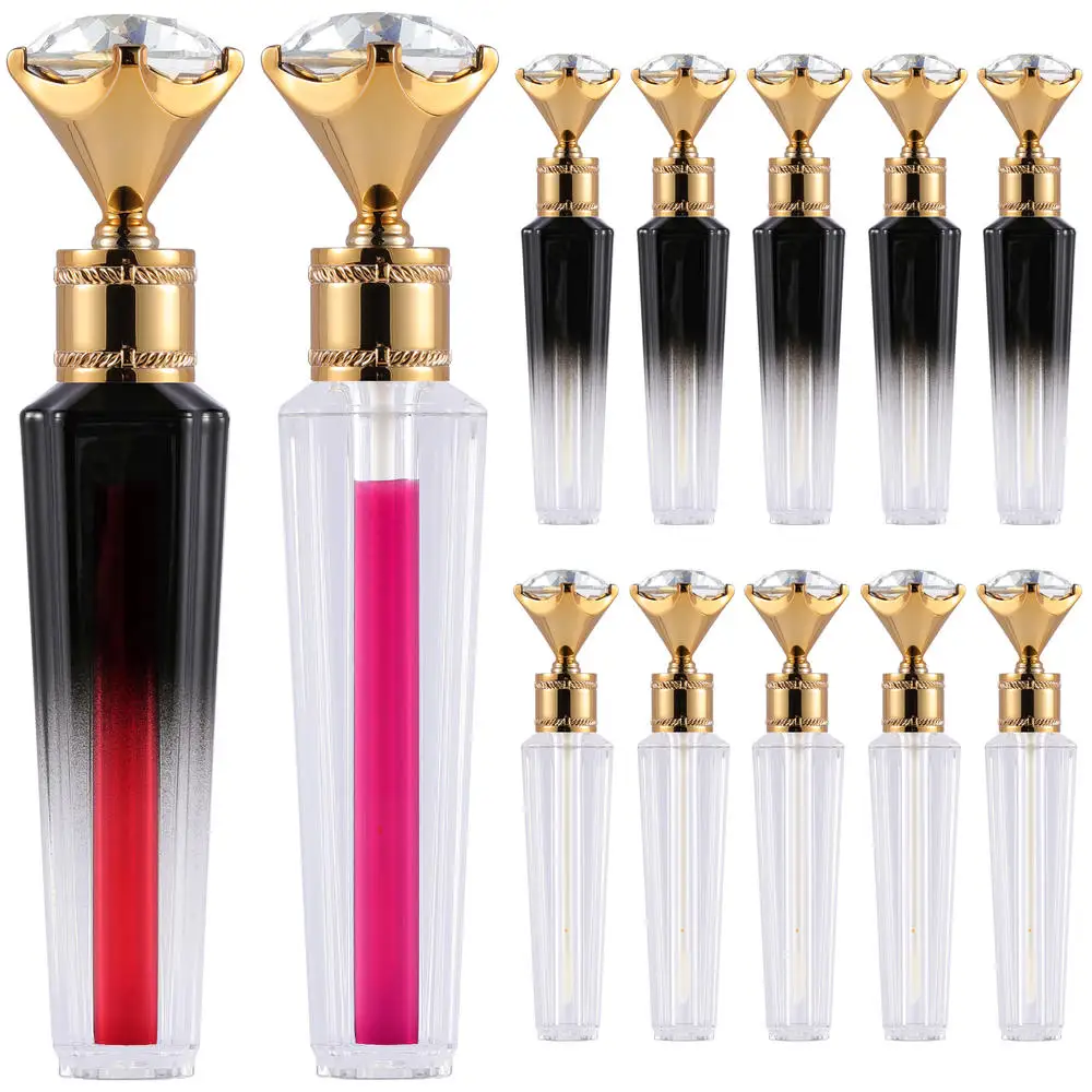 

50pcs 3ml Diamond Cap Plastic Lip Gloss Tube Diy Lip Gloss Containers Bottle Empty Cosmetic Container Tool Makeup Organizer