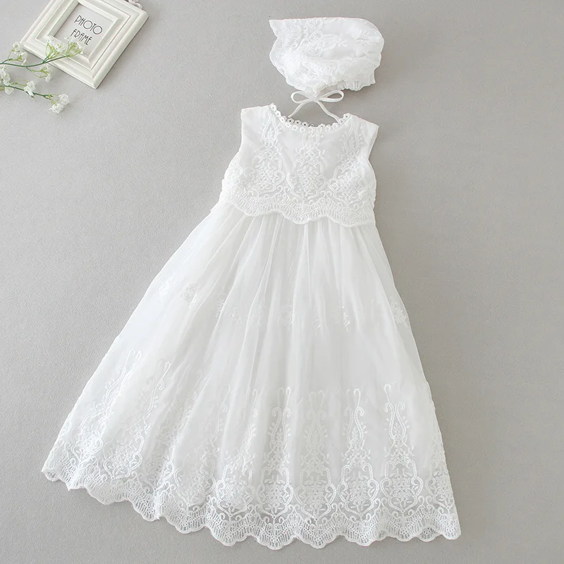 Drop Ship Lace Flowers Heabdand Baby Girl birthday party Dress Baptismal Christening Gown ball Wedding formal | Мать и ребенок
