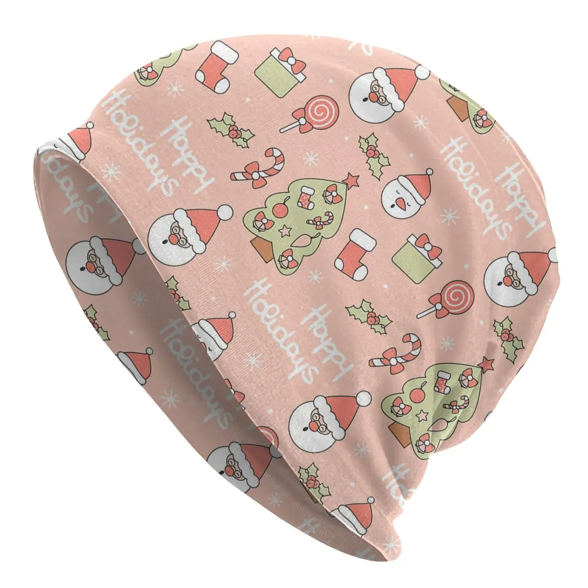 

Christmas Red Snowflake Bonnet Hat Hip Hop Autumn Winter Outdoor Skullies Beanies Hat for Men Women Knitted Hat Spring Warm Caps