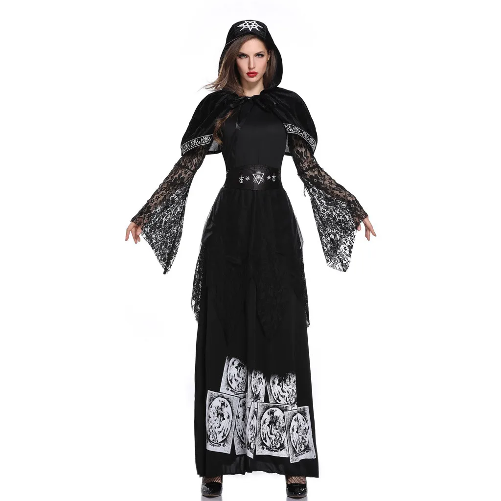 Маскарадное платье принцессы на Хэллоуин макси платья для женщин Осеннее