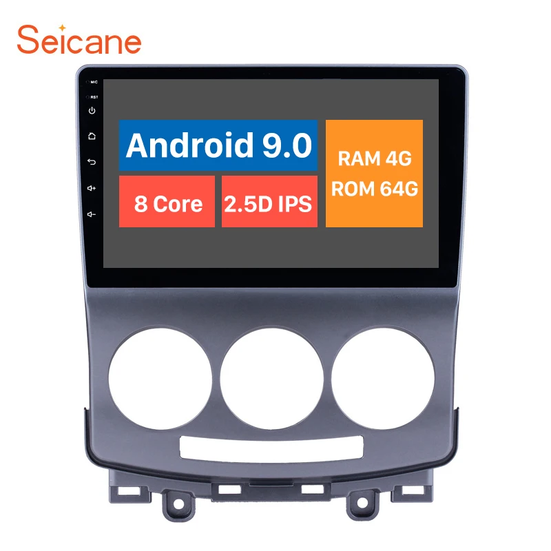 Seicane Android 9,0 автомагнитола gps навигация Мультимедиа Стерео головное устройство для 2005 2006-2010 старых Mazda 5 авто видео dvd-плеер