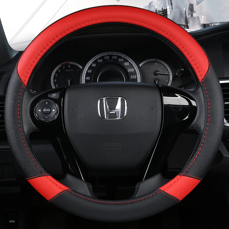 

Car Steering Wheel Cover PU Leather for HONDA CIVIC 2004 2006 2007 2008 2009 2012 2013 2014 Auto Accessories
