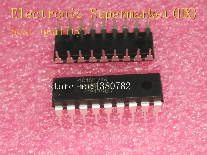 

Free Shipping 50pcs/lots PIC16F716-I/P PIC16F716 16f716 DIP-18 New original IC In stock!