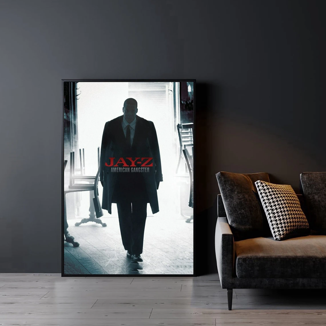 

JAY - Z American Gangster Music Album Cover Poster Rap Hip Hop Pop Music Star Canvas Poster Print (No Frame)
