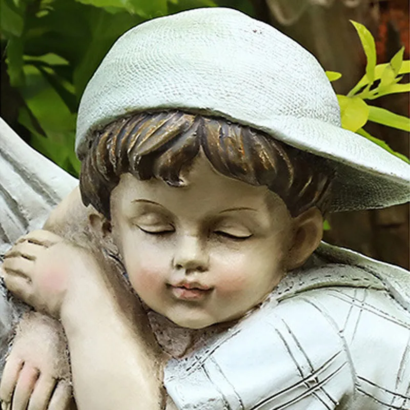 Уличная полимерная Статуэтка для мальчиков и девочек статуэтка сада двора