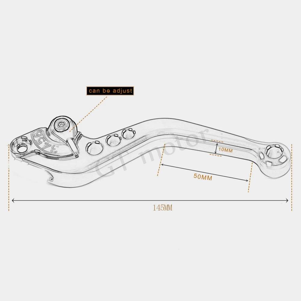 Короткие Рычаги тормозной муфты для мотоцикла CNC 2 шт. Honda PCX 125 150 PCX125 2010 2011 2012 2013 2014