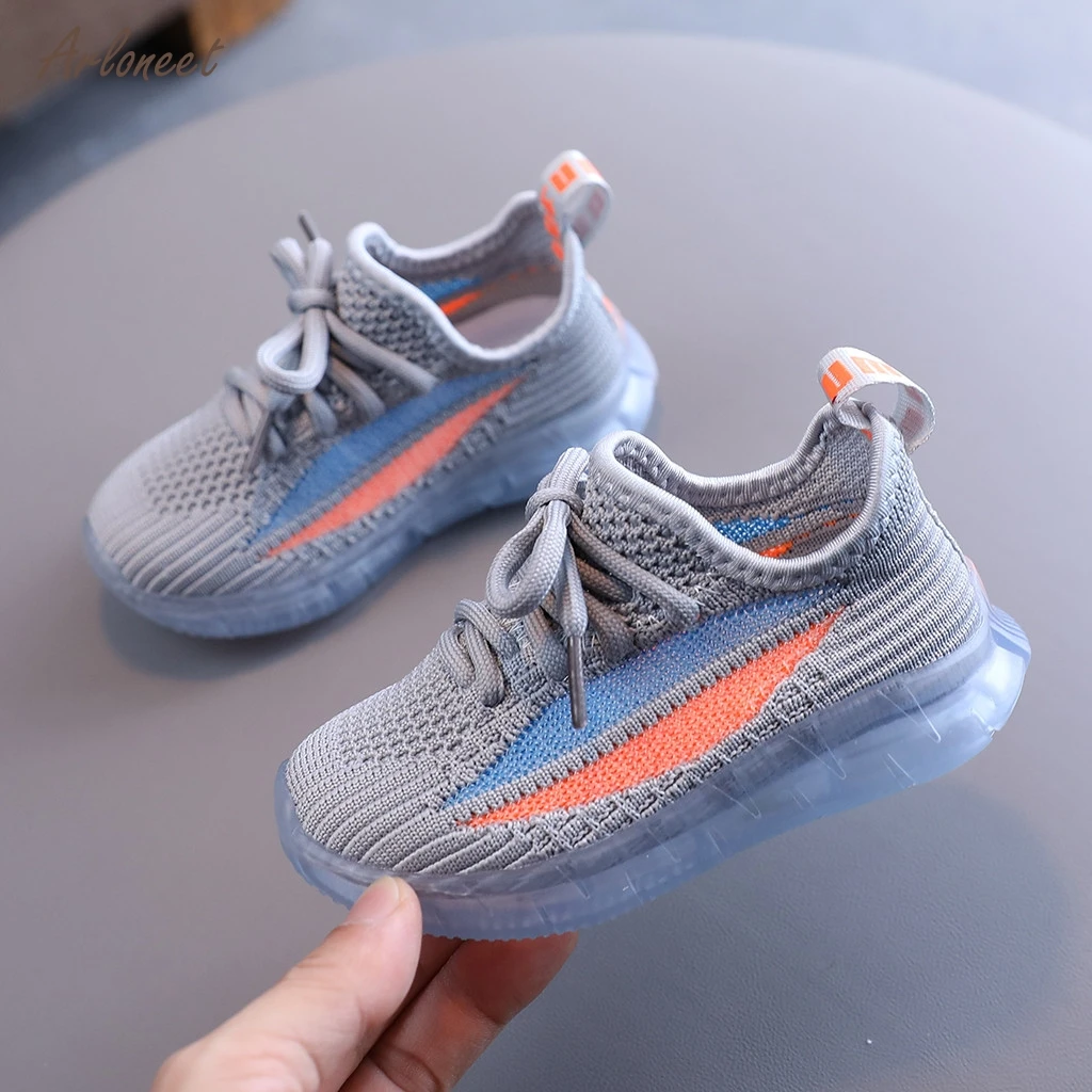 

Casual Children Baby Girls Boys Shoes Sports Mesh Led Light Luminous Breathable Soft Running Sport Sneaker Baby Shoes