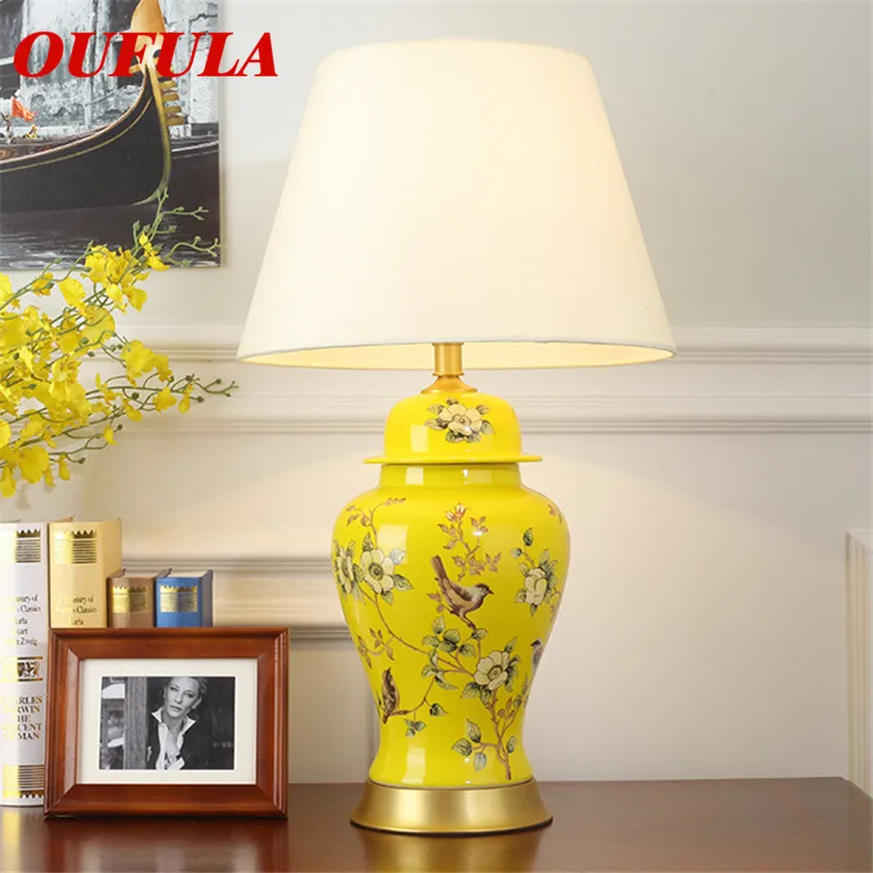 

AOSONG Ceramic Table Lamps Luxury Modern Contemporary Fabric for Foyer Living Room Office Creative Bed Room Hotel